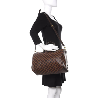 Louis Vuitton Damier Ebene Speedy Bandouliere 35 2 of 14