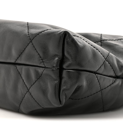 Chanel Shiny Calfskin Quilted Mini Chanel 22 Black 10 of 10