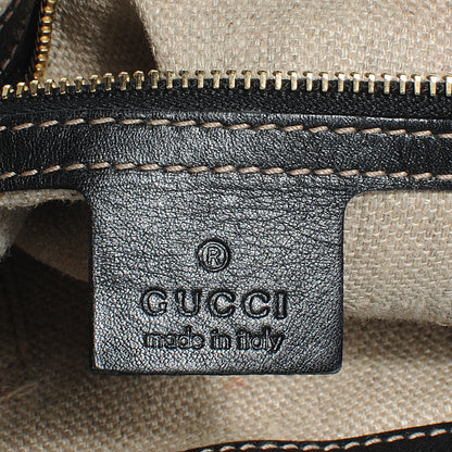 Gucci Canvas Floral Flora Jackie O Hobo Black 7 of 8