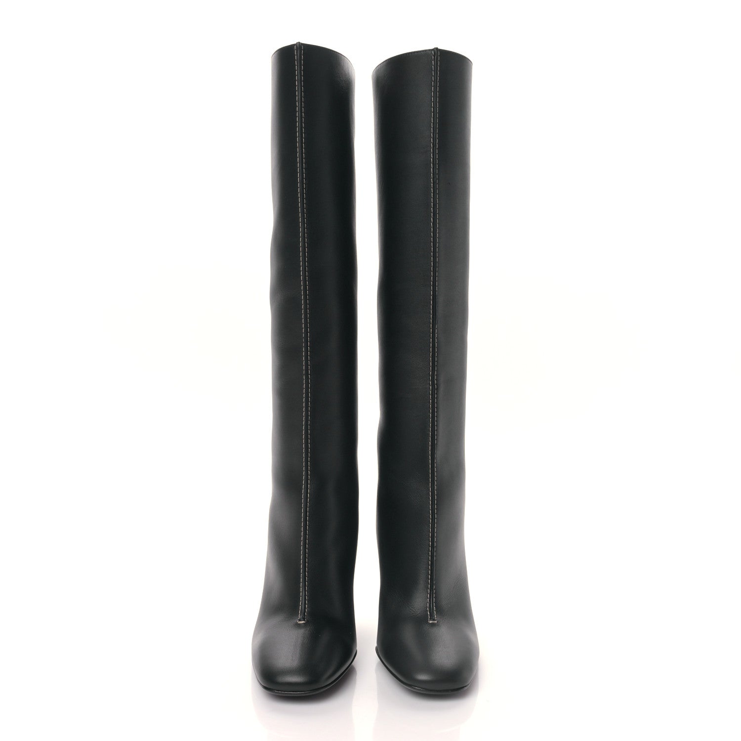 Hermes Calfskin Dressage Boots 35.5 Black 2 of 6