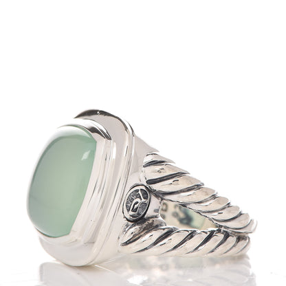 David Yurman Sterling Silver Chalcedony 14mm Albion Ring 54 6.75 3 of 6