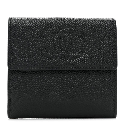 Chanel Caviar Timeless CC Compact Flap Wallet Black 1 of 11