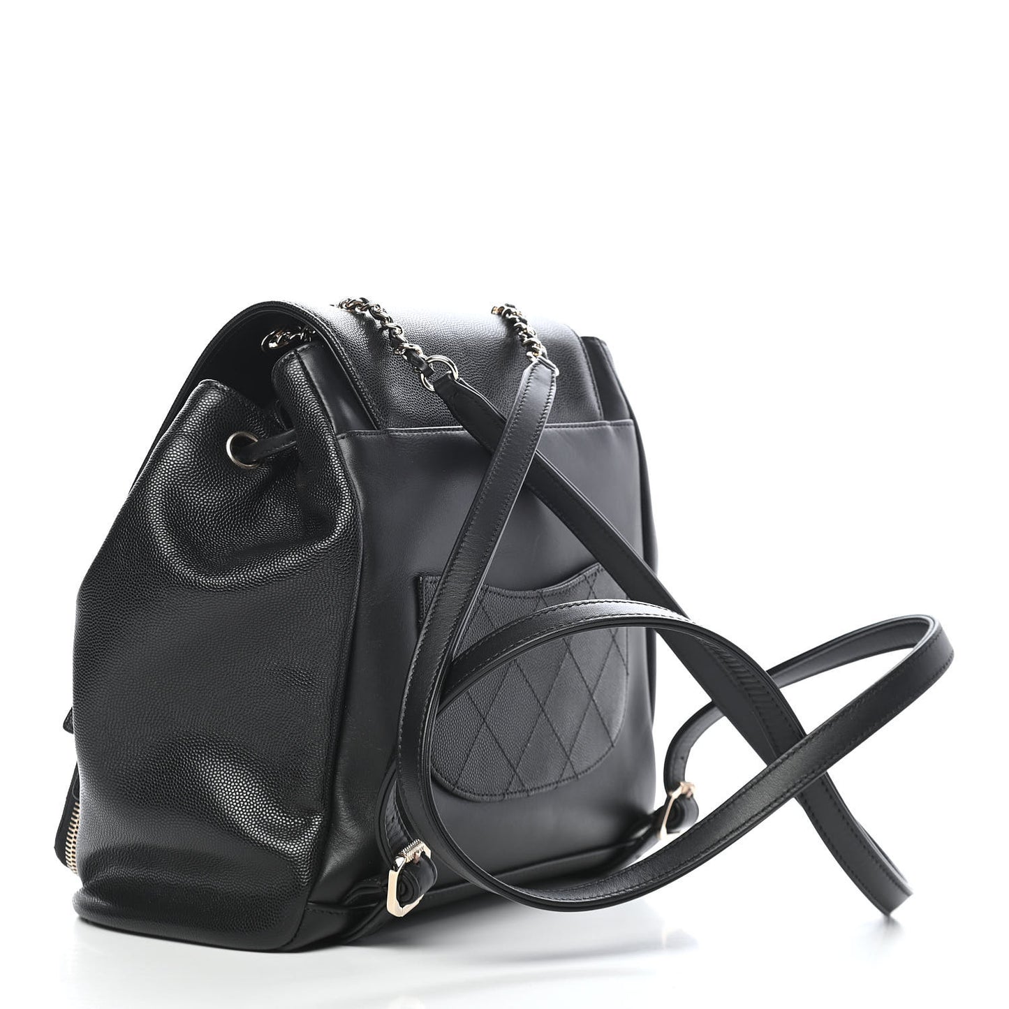 Caviar Quilted Business Affinity Backpack Black