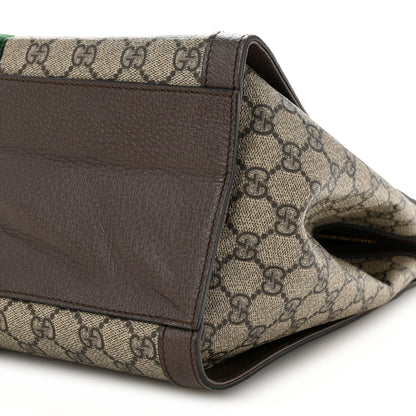 Gucci GG Supreme Monogram Web Medium Ophidia Tote Bag Brown 10 of 13