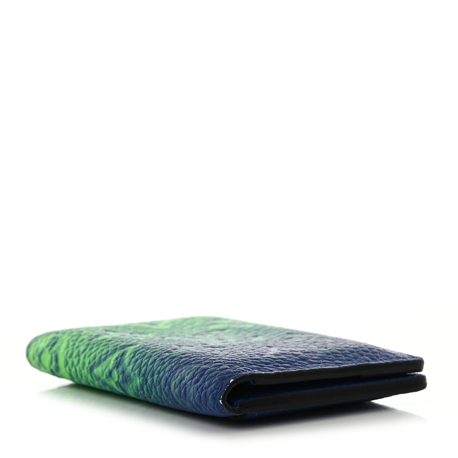 Louis Vuitton Taurillon Illusion Pocket Organizer Bleu Vert 4 of 7