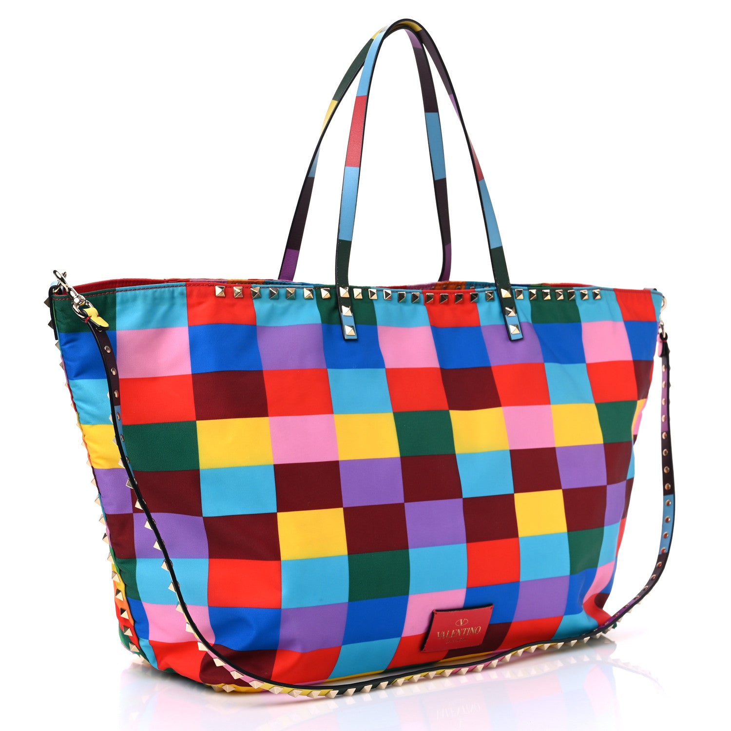 Valentino Garavani Nylon Rockstud 1973 Easy Tote Multicolor 2 of 11