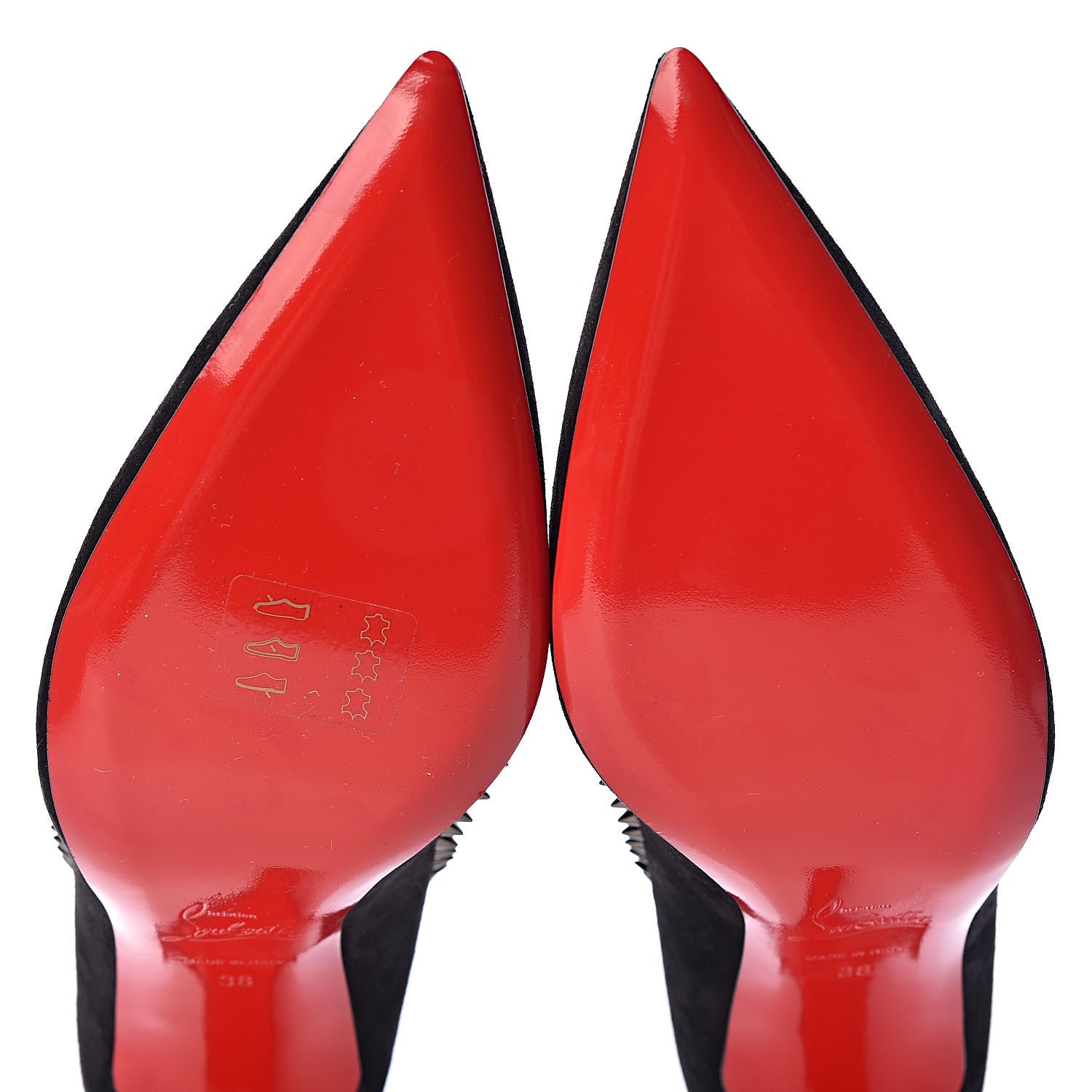 Christian Louboutin Veau Velours Anjalina 85 Pumps 38 Black 8 of 9