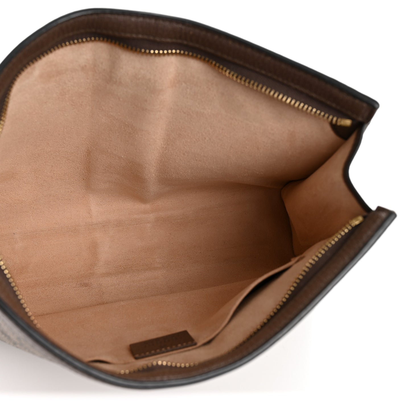 GG Supreme Monogram Web Ophidia Pouch Brown