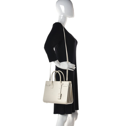 Saint Laurent Grained Calfskin Baby Sac De Jour Crema Soft 2 of 11