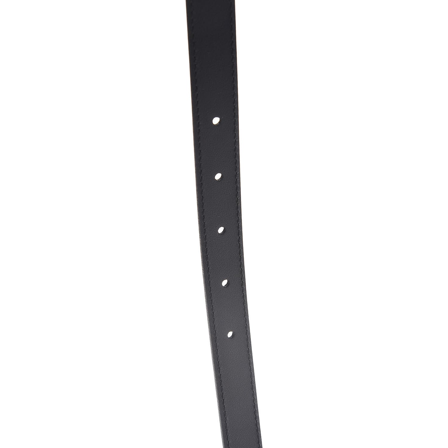 Gucci Calfskin Pearl Double G 20mm Belt 100 40 Black Cream 6 of 6
