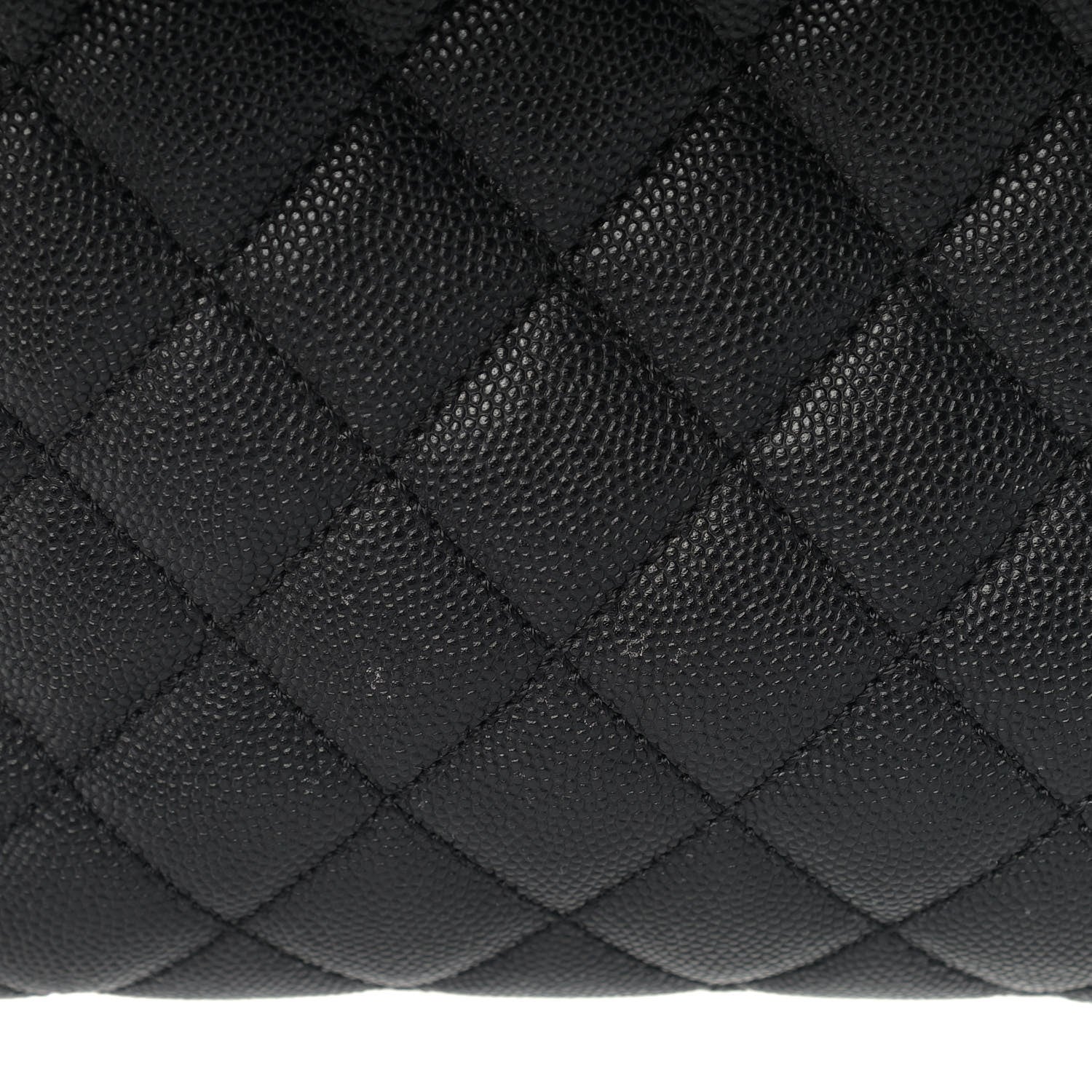 Chanel Caviar Lizard Quilted Large Coco Handle Flap Black 12 of 13
