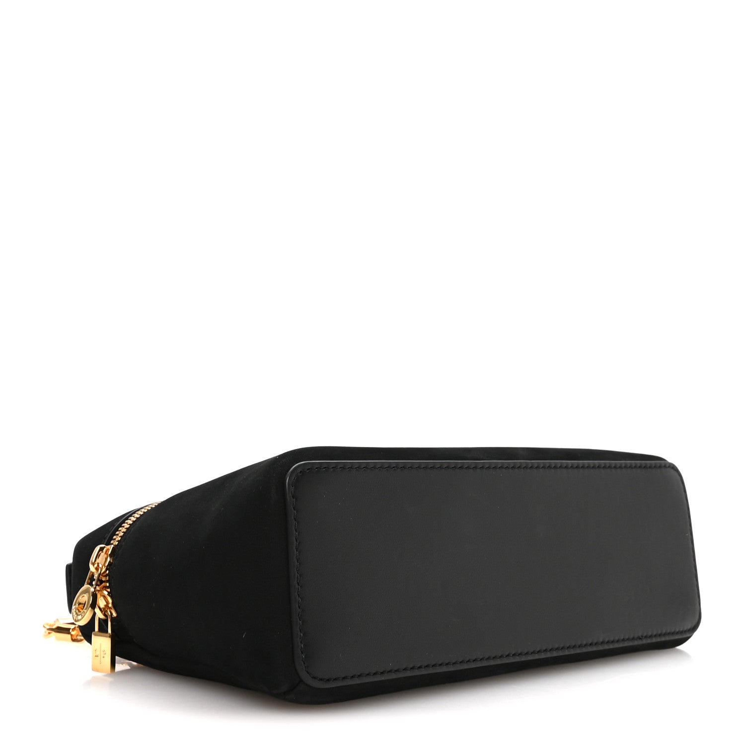Loro Piana Nubuck L19 Extra Pocket Pouch Black Sun Gold 4 of 10