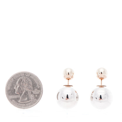 Christian Dior Mise En Dior Tribal Earrings Silver Gold 2 of 4