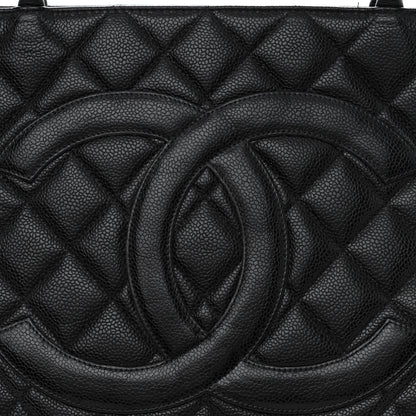 Chanel Caviar Quilted Medallion Tote Black 8 of 11
