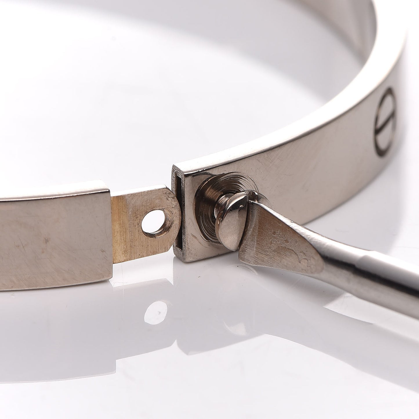 18K White Gold LOVE Bracelet 19