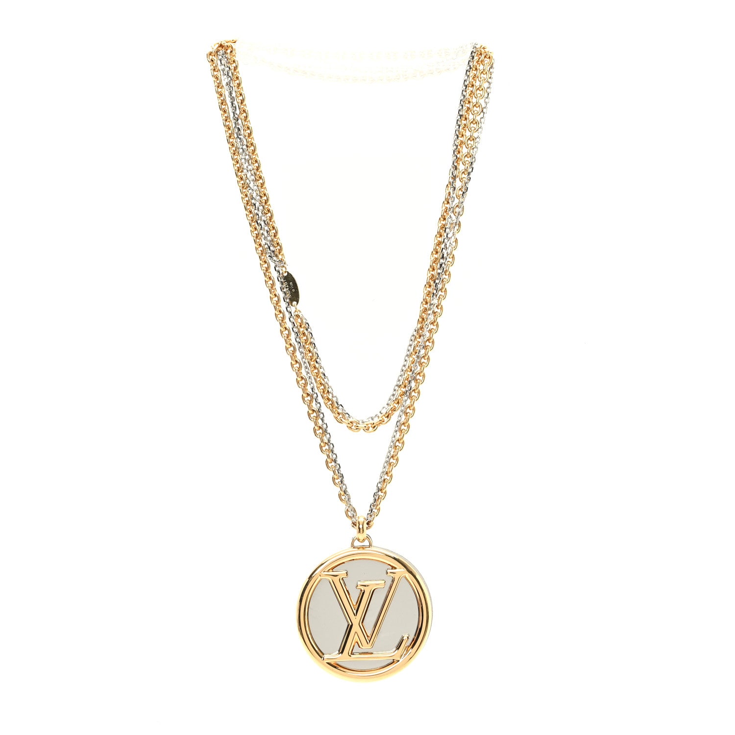 Louis Vuitton Louise Long Necklace Gold 3 of 6