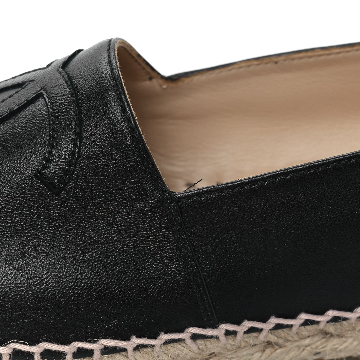 Chanel Lambskin CC Espadrilles 37 Black 9 of 9