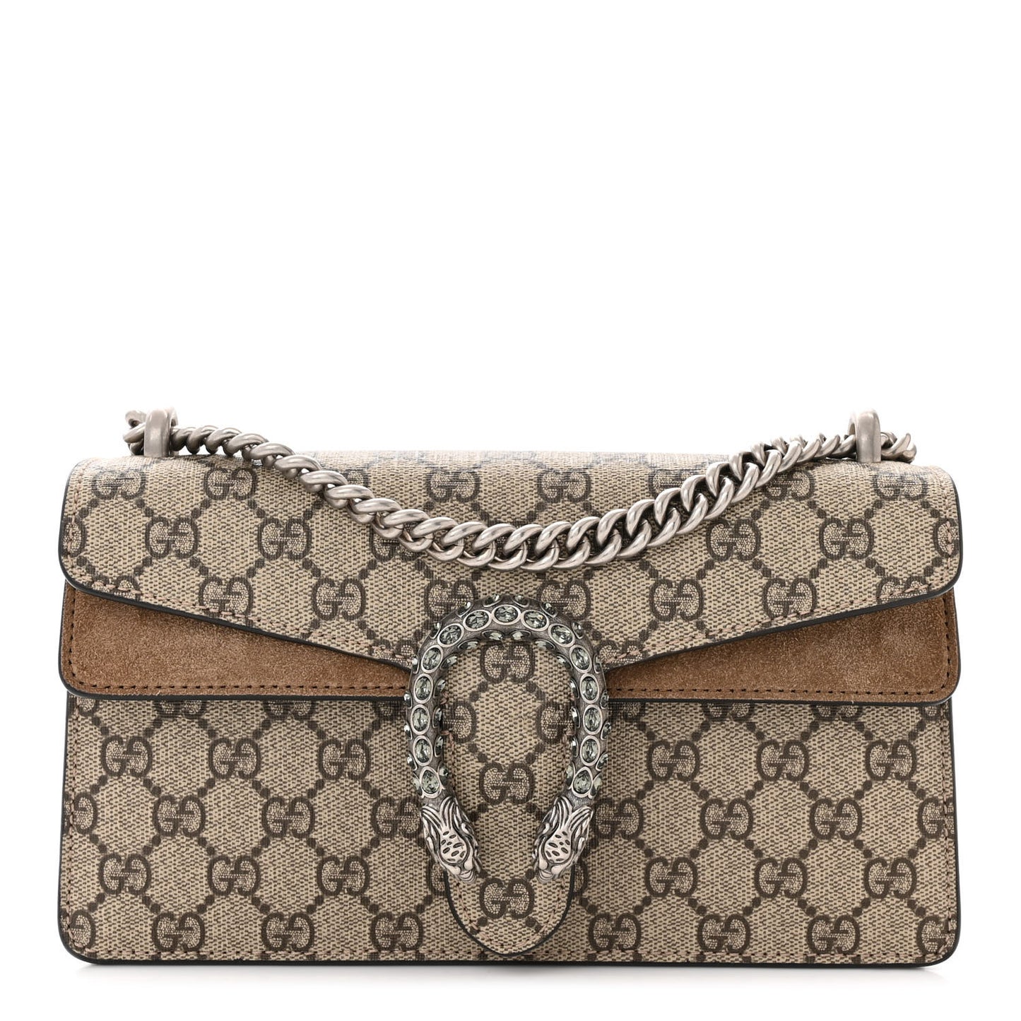 GG Supreme Monogram Small Dionysus Shoulder Bag Taupe