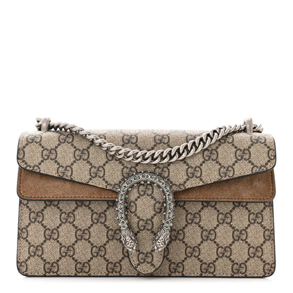 Gucci GG Supreme Monogram Small Dionysus Shoulder Bag Taupe 1 of 10