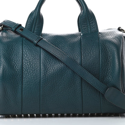 Alexander Wang Pebbled Lambskin Rocco Dark Argon Pale Gold Hardware 7 of 10