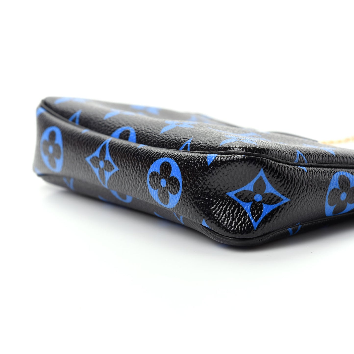 Colored Monogram Mini Pochette Accessories Blue Black