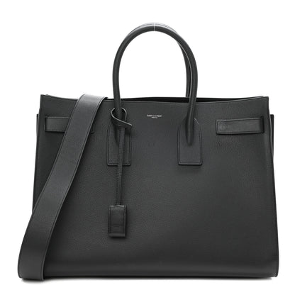 Saint Laurent Grained Calfskin Large Sac De Jour Carryall Black 1 of 8