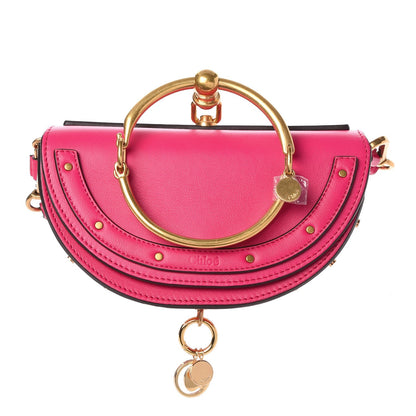 Chloe Calfskin Small Nile Bracelet Minaudiere Bag Fuchsia Rose 1 of 9