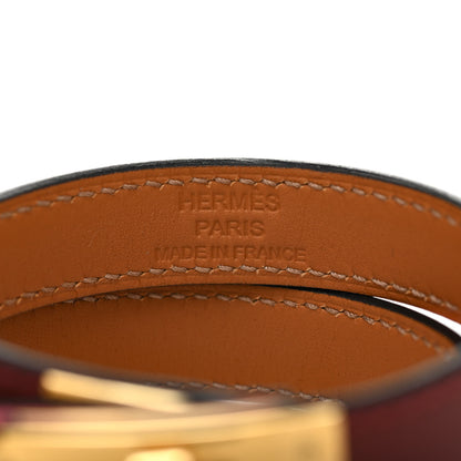 Hermes Swift Kelly Double Tour Bracelet T3 Rouge H Rose D'ete 4 of 7