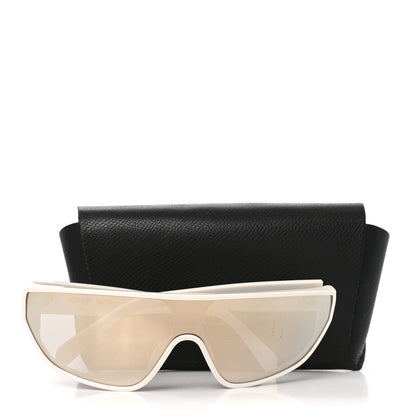 Celine Acetate Mirror Shield Sunglasses CL401951 White 7 of 7