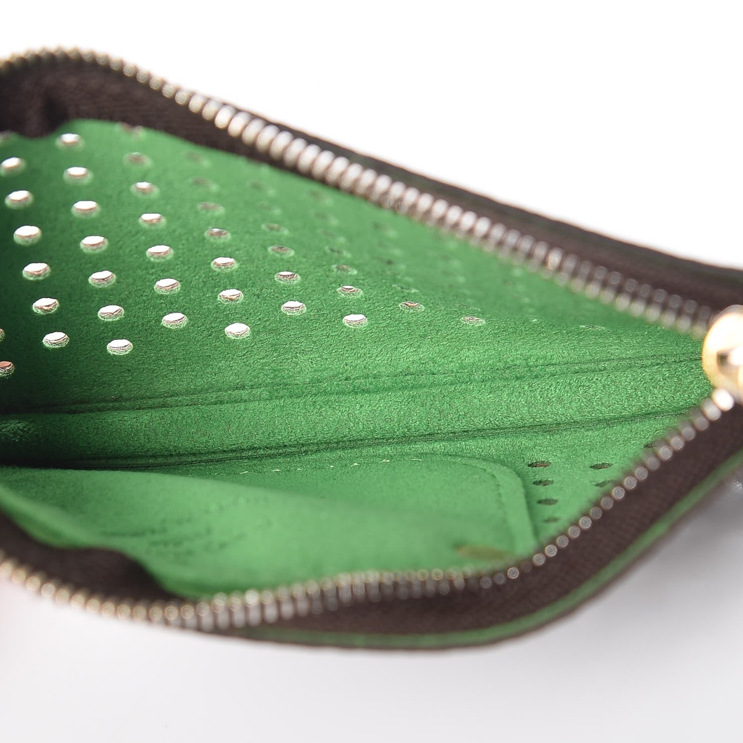 Louis Vuitton Monogram Perforated Key Pouch Green 5 of 9
