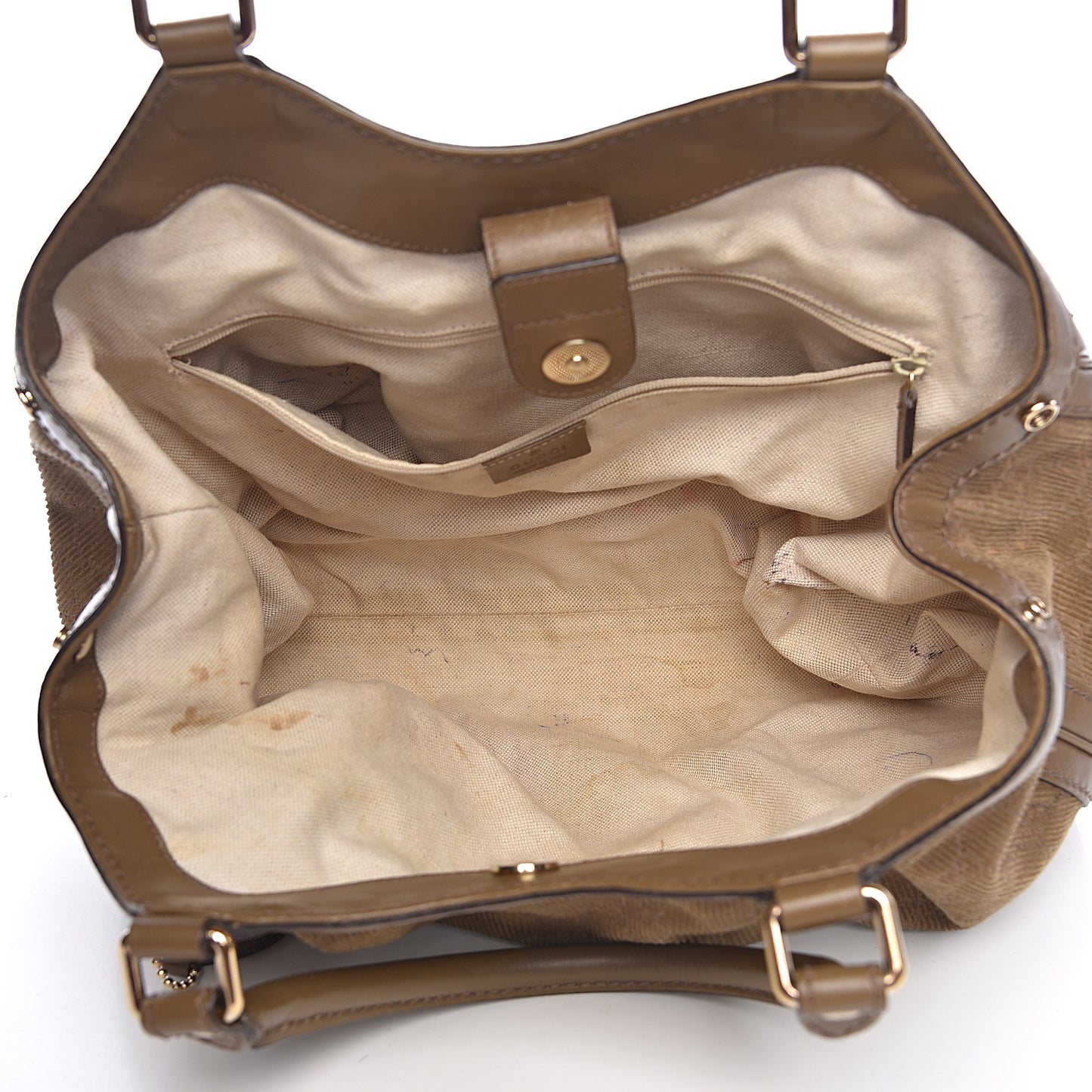 Monogram Corduroy Medium Sukey Tote Brown