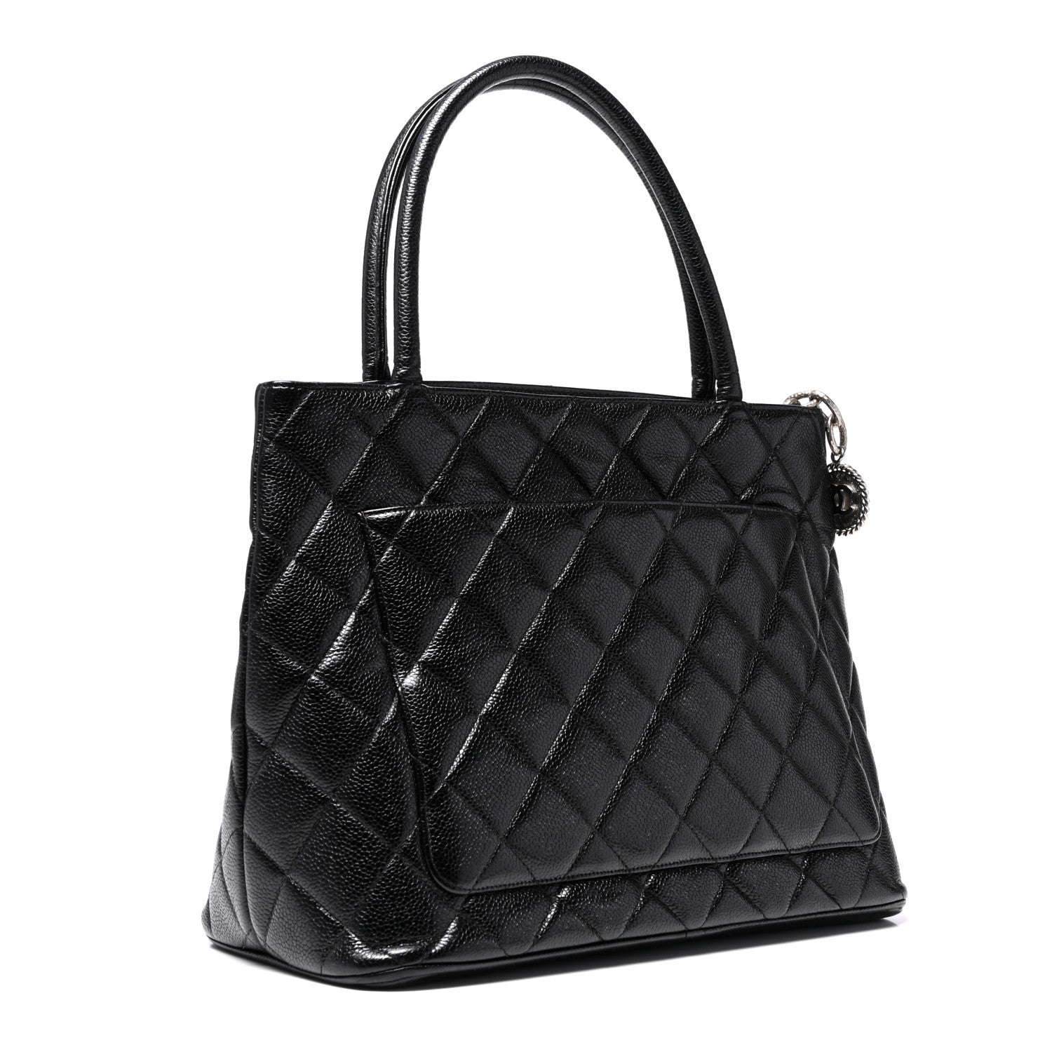 Chanel Caviar Quilted Medallion Tote Black 3 of 15