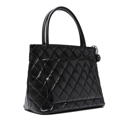 Chanel Caviar Quilted Medallion Tote Black 3 of 15