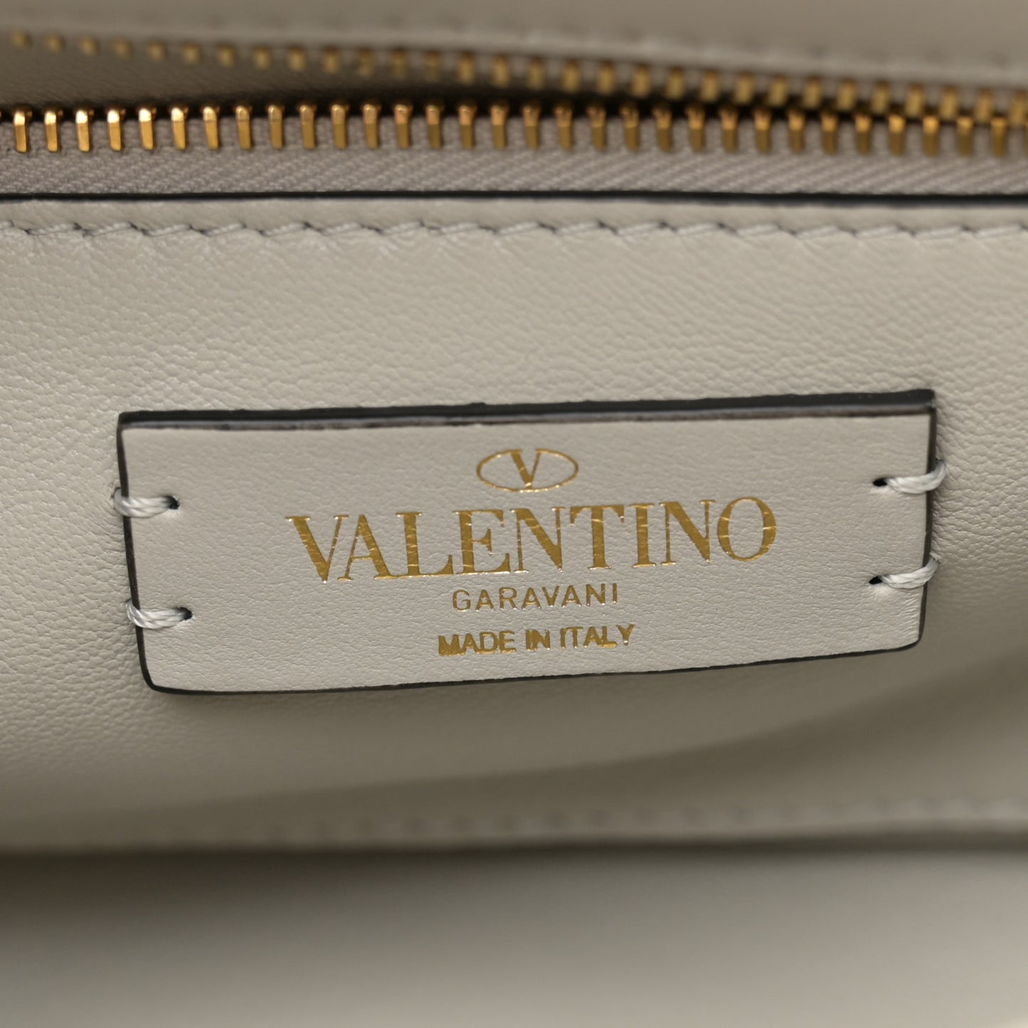 Nappa Medium Roman Stud Shoulder Bag Ivory