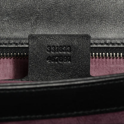 Gucci Python Small Lady Lock Briefcase Clutch Black 9 of 9