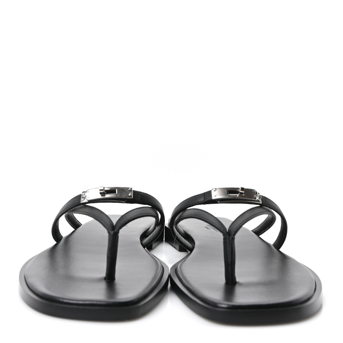 Calfskin Miss Sandals 37 Black