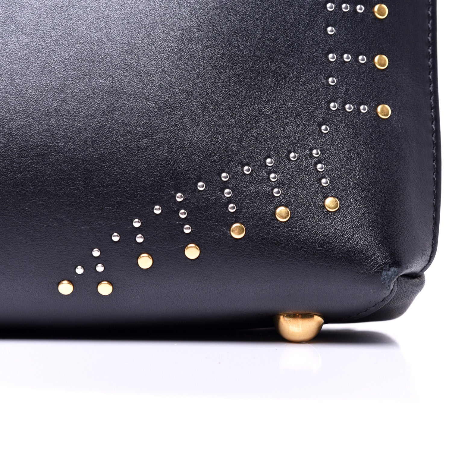 Burberry Smooth Calfskin Riveted Small Banner Tote Black 12 of 19