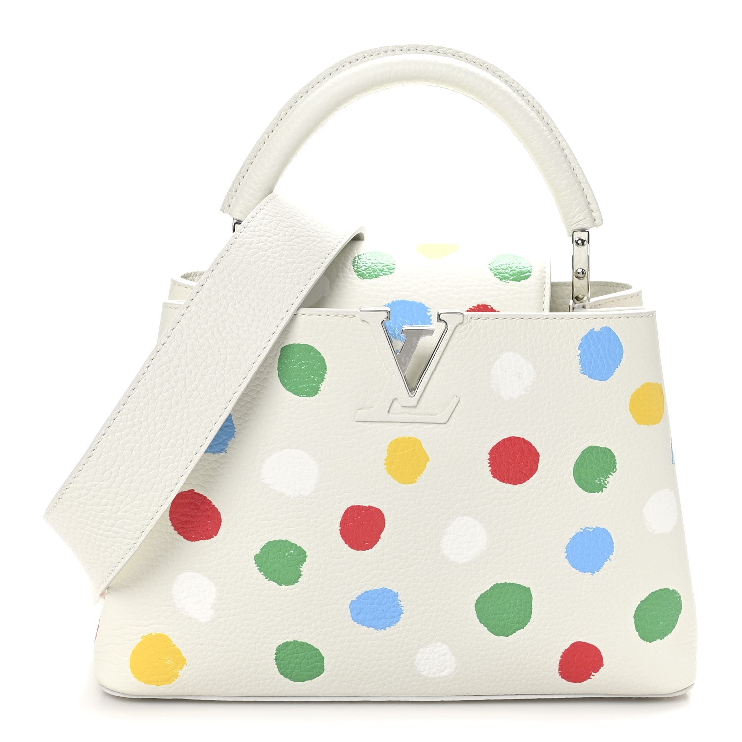 Louis Vuitton LV X YK Taurillon Capucines BB White 1 of 9