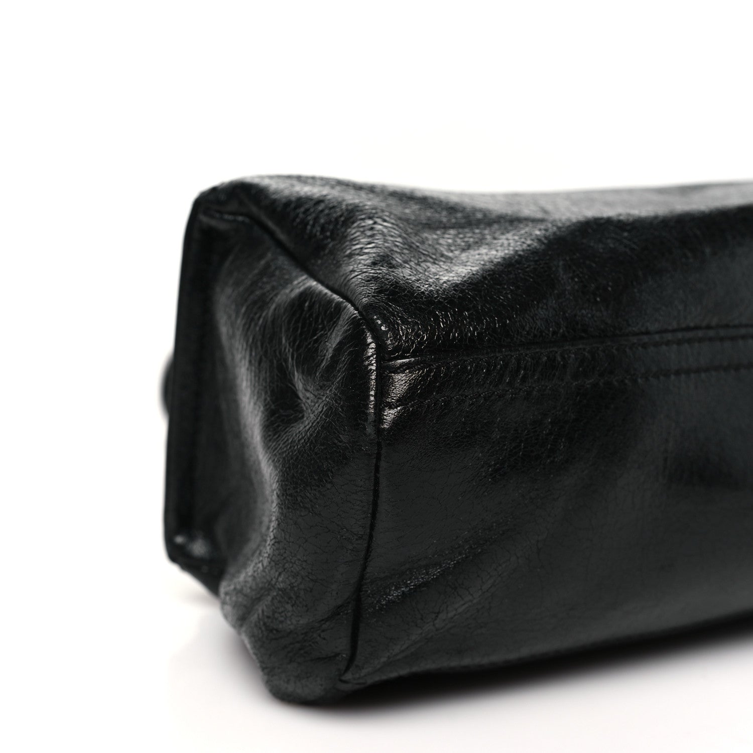 Givenchy Crinkled Patent Deerskin Mini Pandora Black 9 of 11
