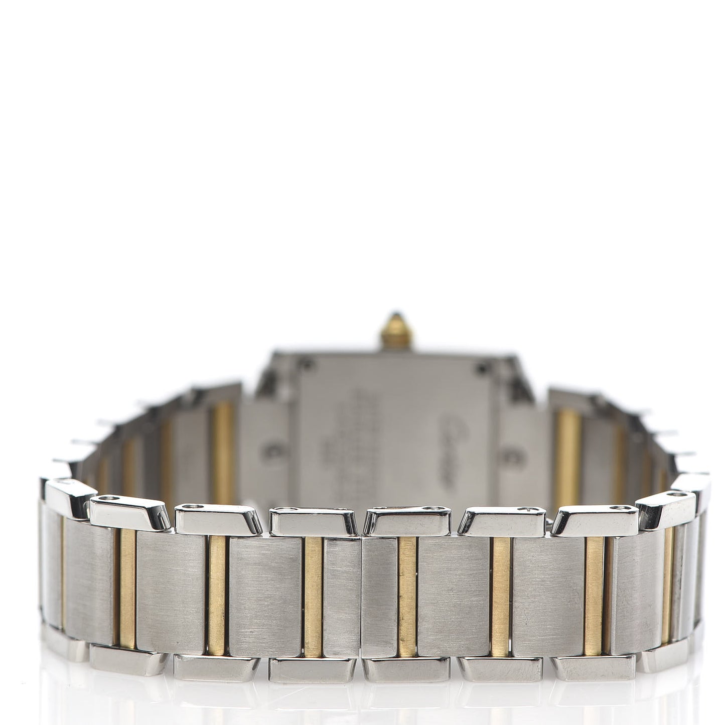 Stainless Steel 18K Yellow Gold 20mm Tank Francaise Quartz Watch