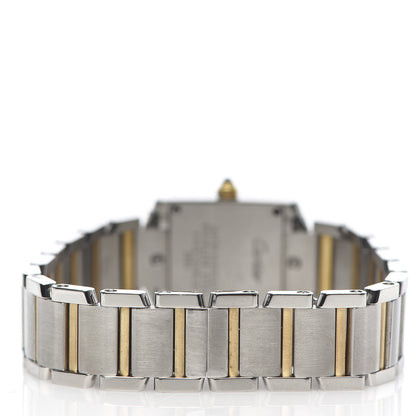 Cartier Stainless Steel 18K Yellow Gold 20mm Tank Francaise Quartz Watch 4 of 6
