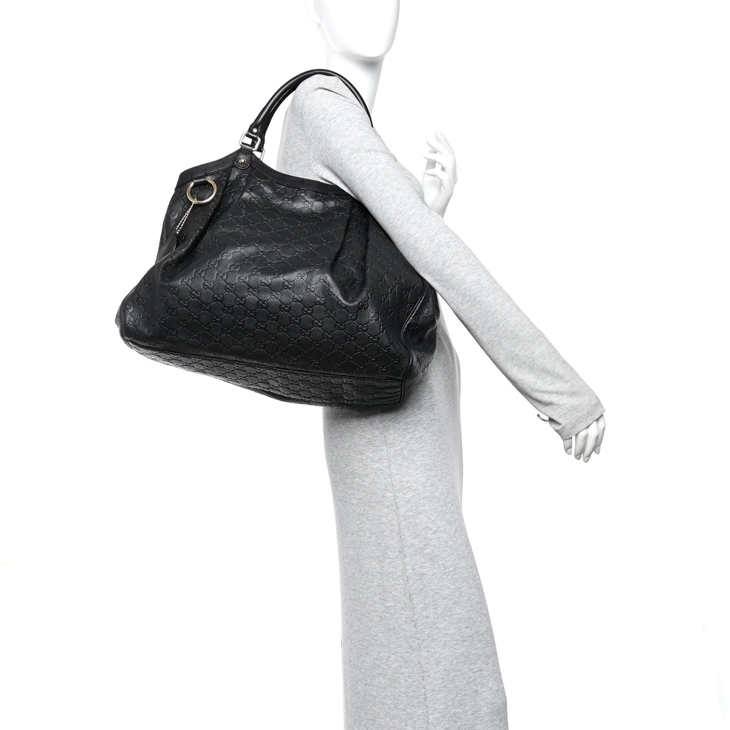 Gucci Guccissima Large Sukey Tote Black 2 of 10