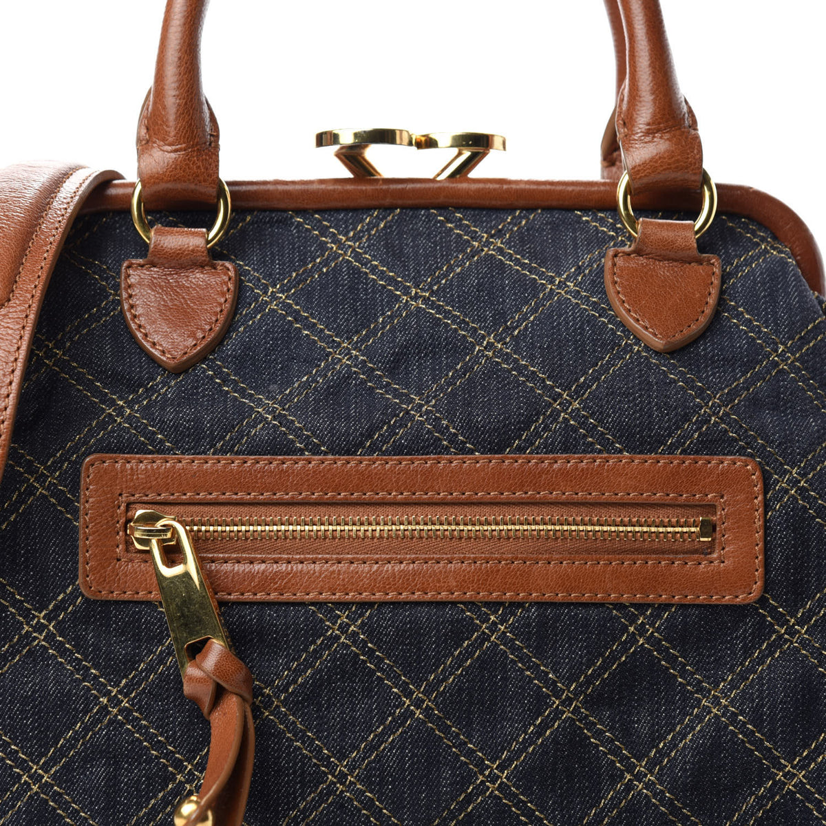 Marc Jacobs Denim Quilted Mini Stam Blue 10 of 10