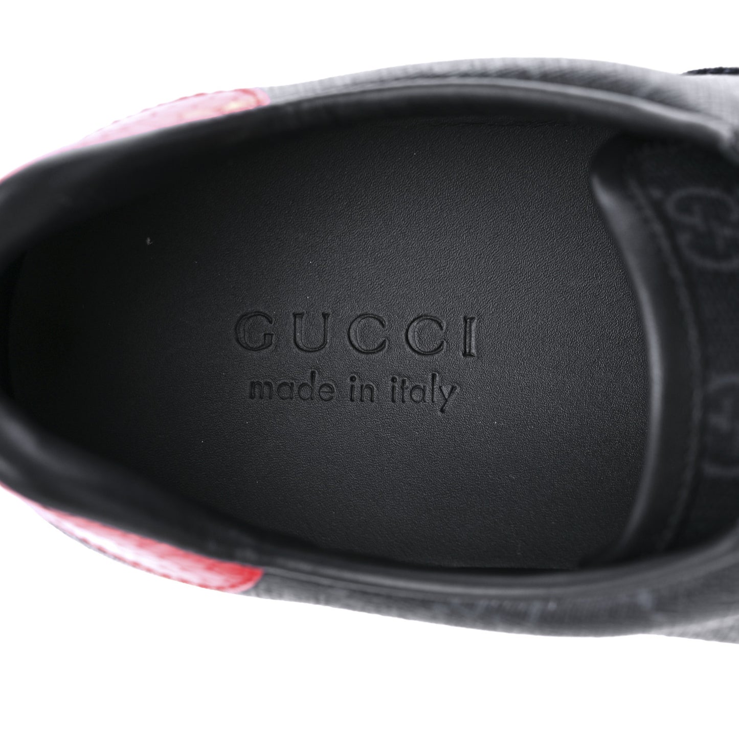 GG Supreme Monogram Ayers Web Mens New Ace Sneakers 9.5 Black