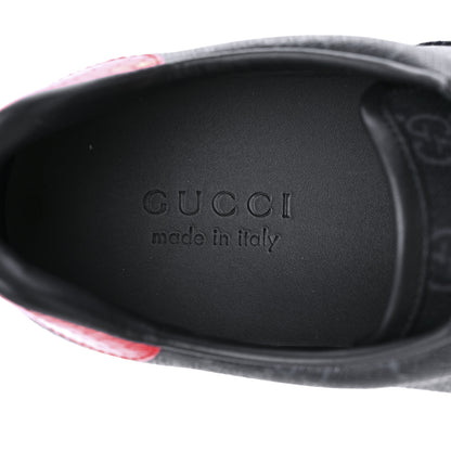 Gucci GG Supreme Monogram Ayers Web Mens New Ace Sneakers 9.5 Black 9 of 10