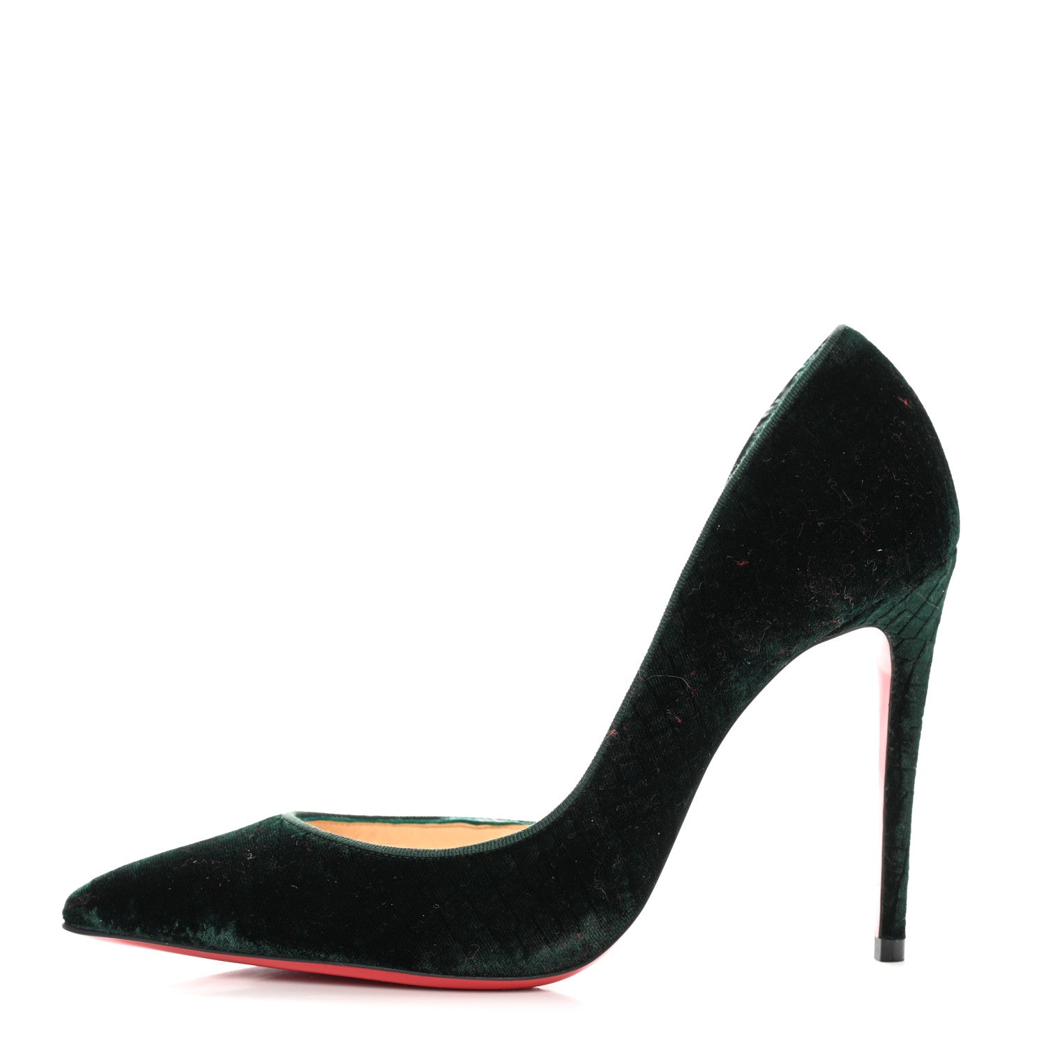 Christian Louboutin Velluto Stamp Iriza 100 Pumps 36.5 Verde 1 of 7