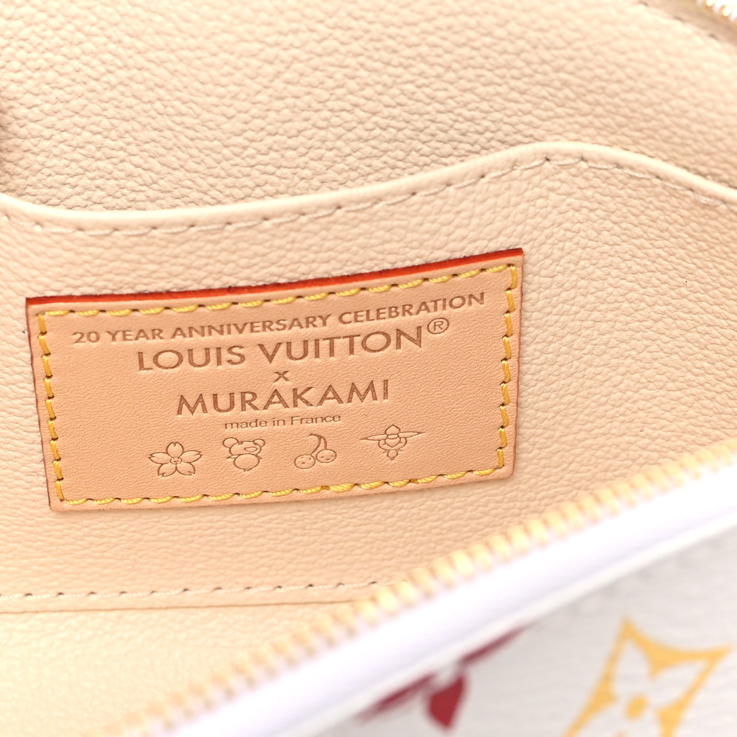 LV x TM Monogram Multicolor Cosmetic Pouch PM White