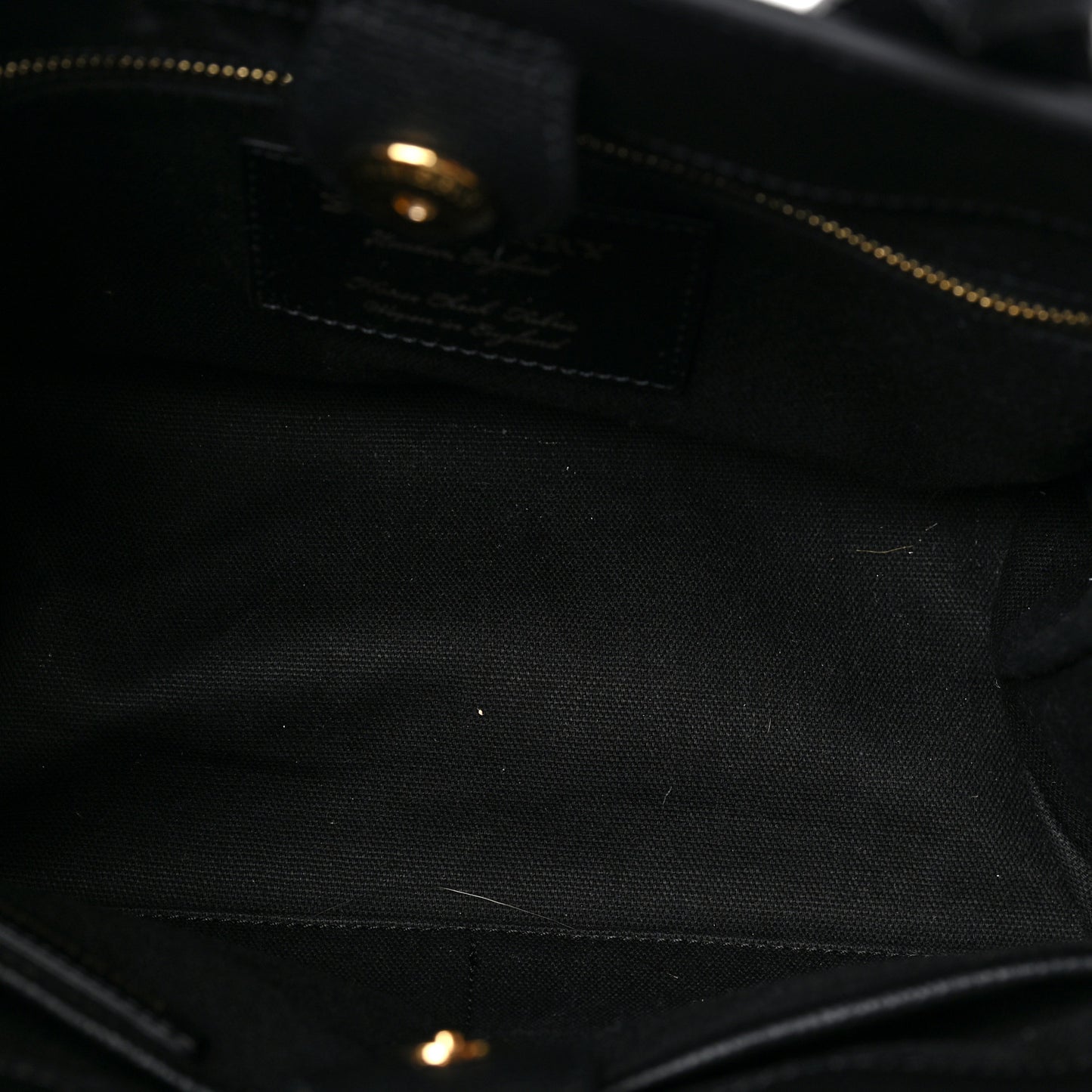 Derby Calfskin House Check Small Banner Tote Black