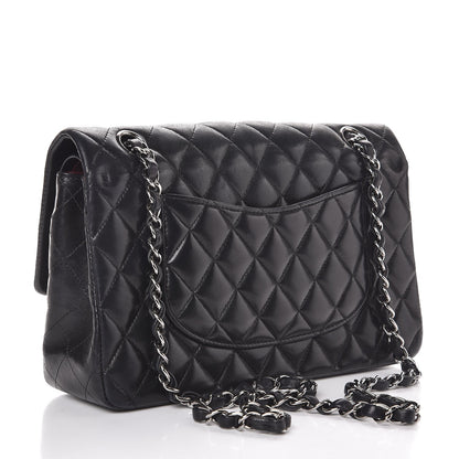 Chanel Lambskin Quilted Medium Double Flap Black 3 of 8