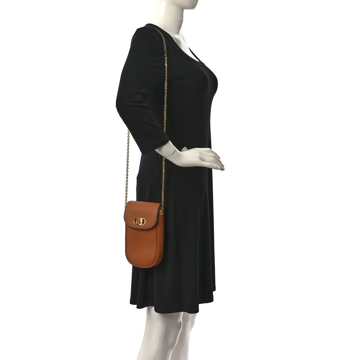 Nappa Mode Travia Crossbody Phone Case Cognac